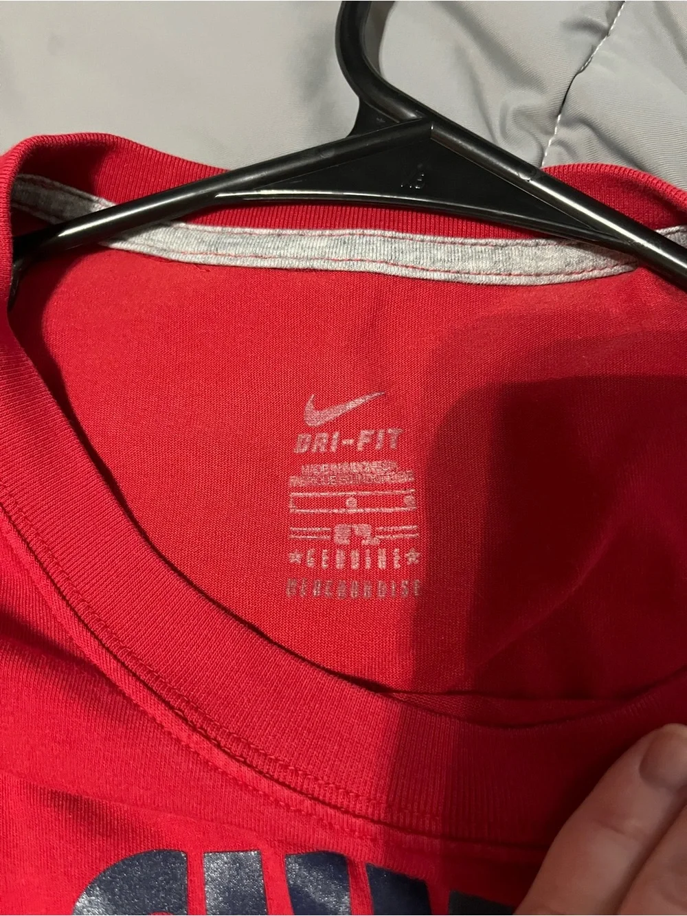 Nike Red Dri-FIT Atlanta Braves Crewneck Tee